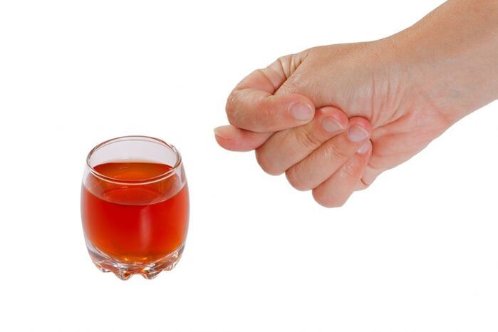 Rejet de l'alcool